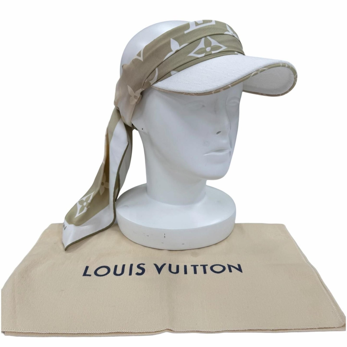 Louis Vuitton Beige Sun and Silk Sun Visor Monogram Shoulder — view 2