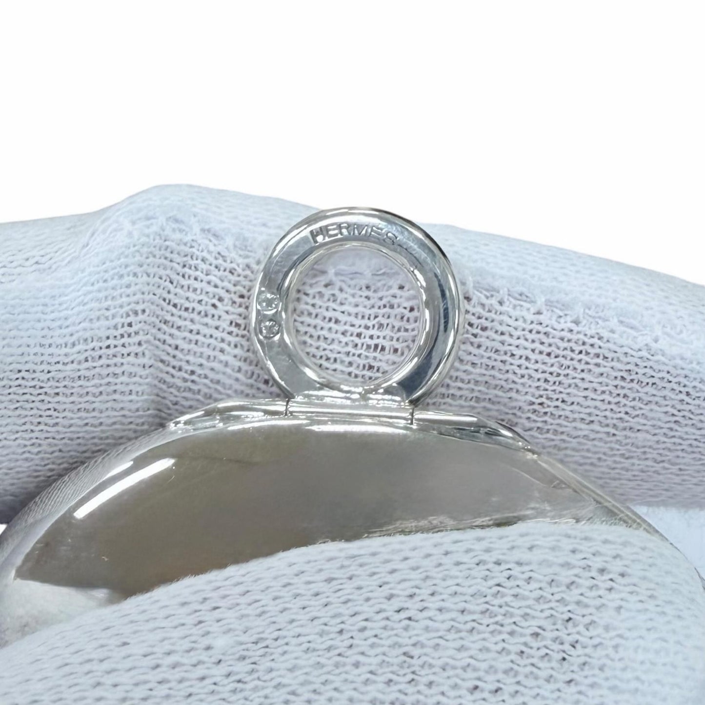 Hermes 925 Pirkes Leather Pendant Silver — view 6