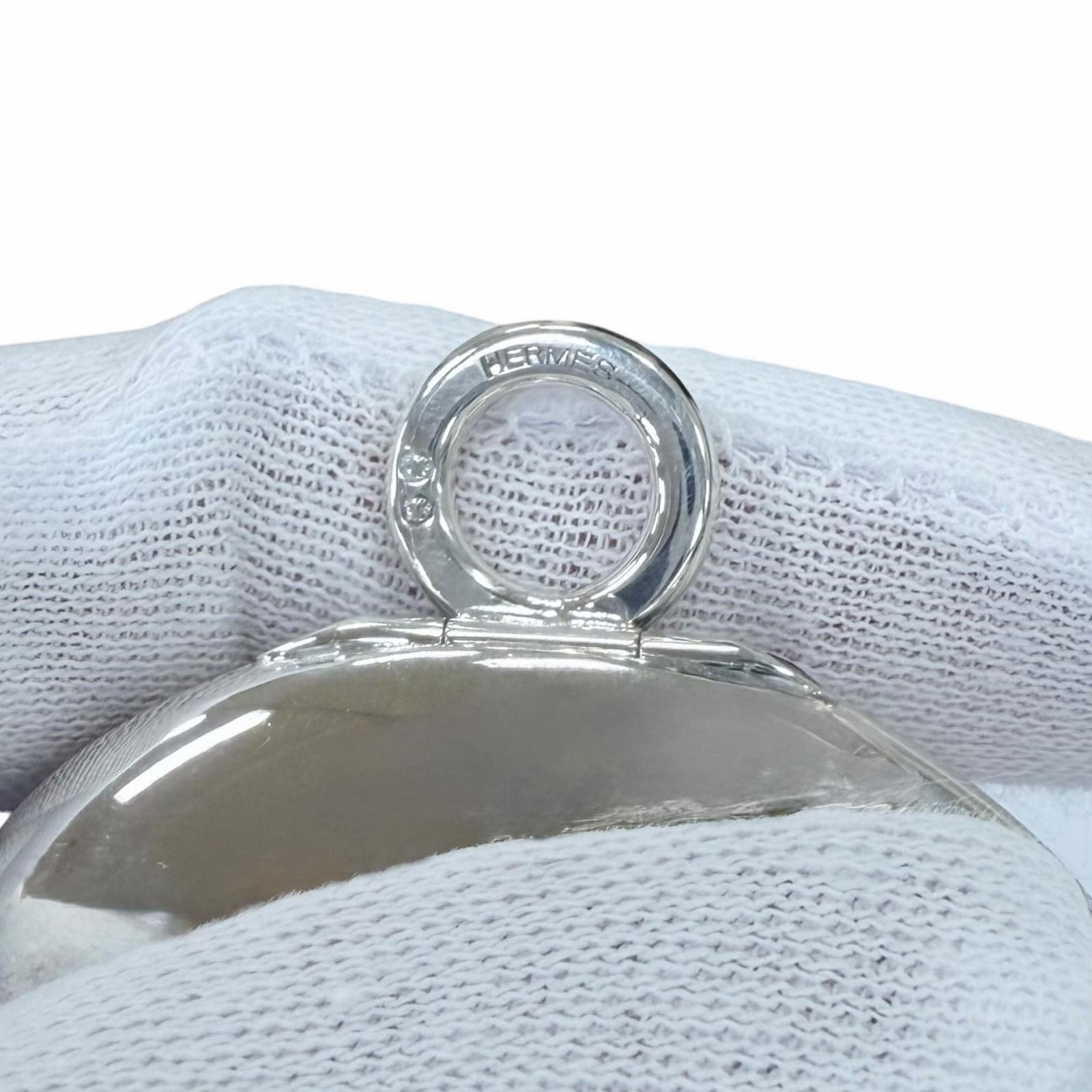 Hermes 925 Pirkes Leather Pendant Silver — view 6