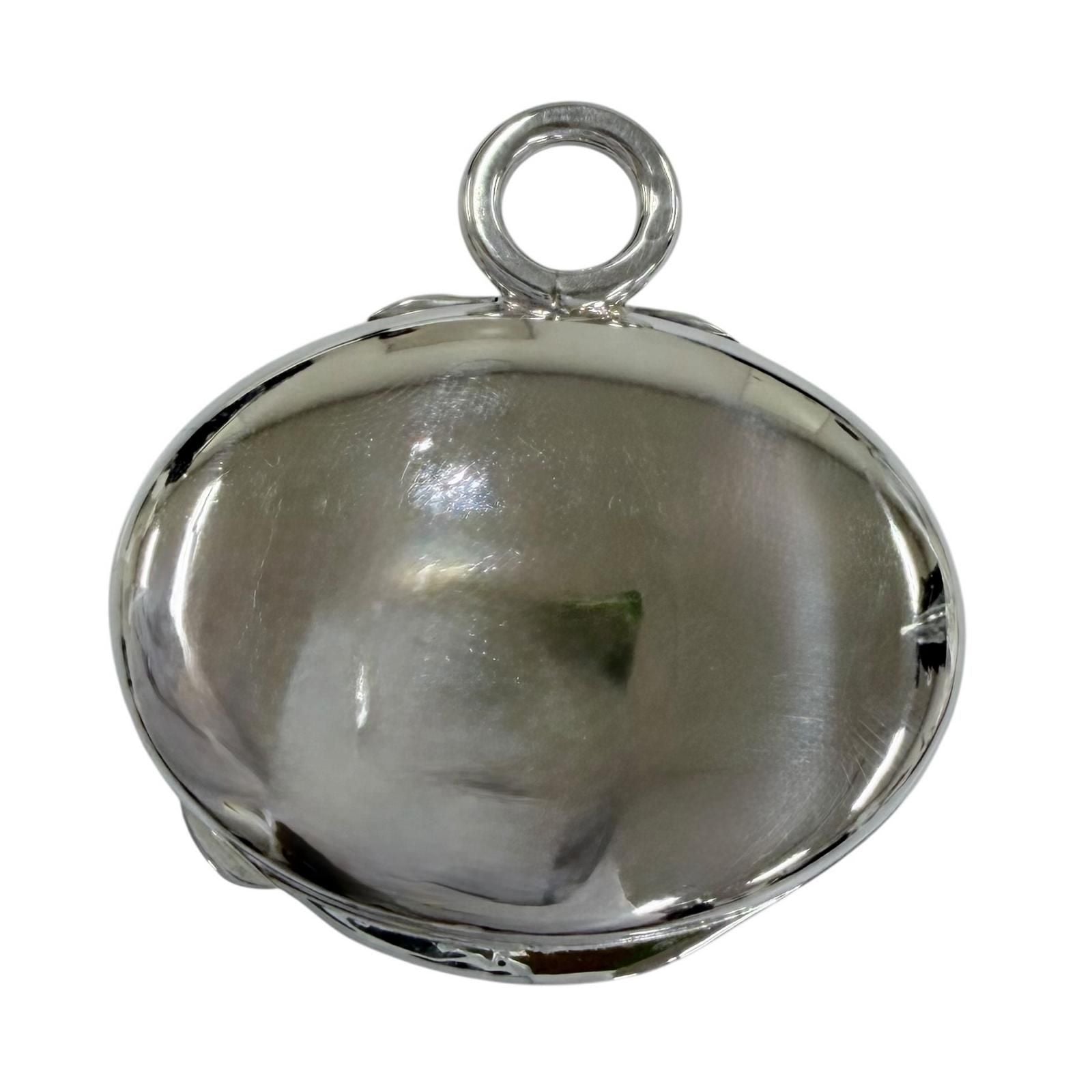 Hermes 925 Pirkes Leather Pendant Silver — view 4