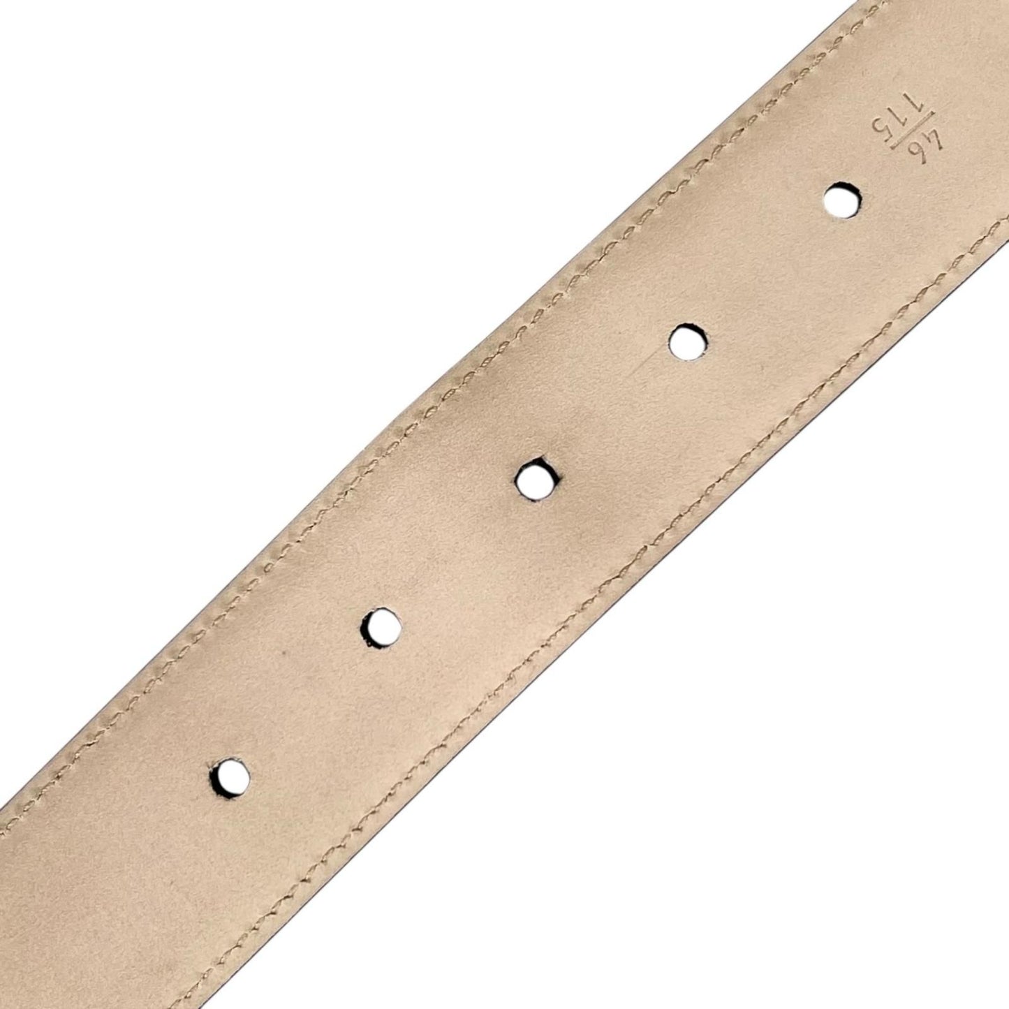 Bvlgari Ashoma Belt Pin Buckle Leather Black Silver 46 — view 7
