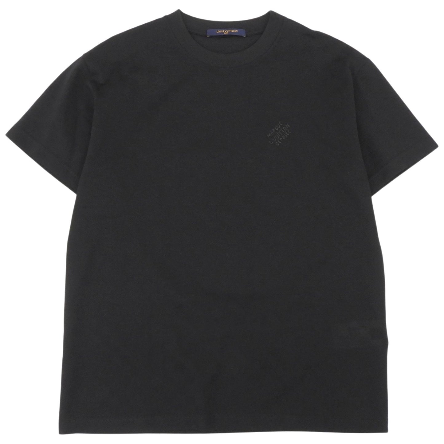 Louis Vuitton Cotton 100% Damier Jacquard Logo Embroidery Short Sleeve T-Shirt