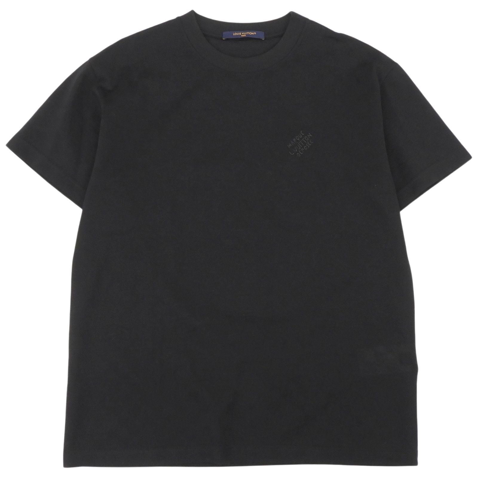 Louis Vuitton Cotton 100% Damier Jacquard Logo Embroidery Short Sleeve T-Shirt