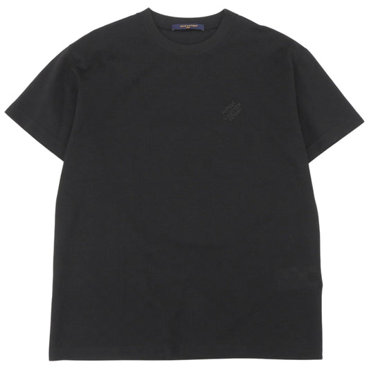 Louis Vuitton Cotton 100% Damier Jacquard Logo Embroidery Short Sleeve T-Shirt
