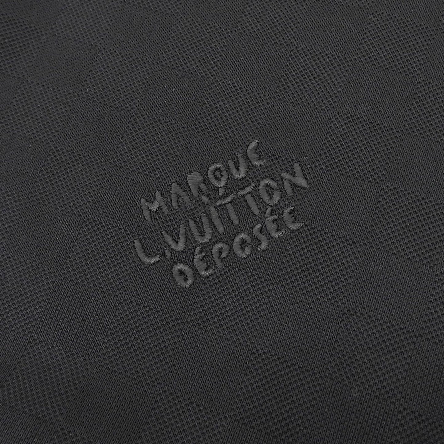 Louis Vuitton Cotton 100% Damier Jacquard Logo Embroidery Short Sleeve T-Shirt — view 5