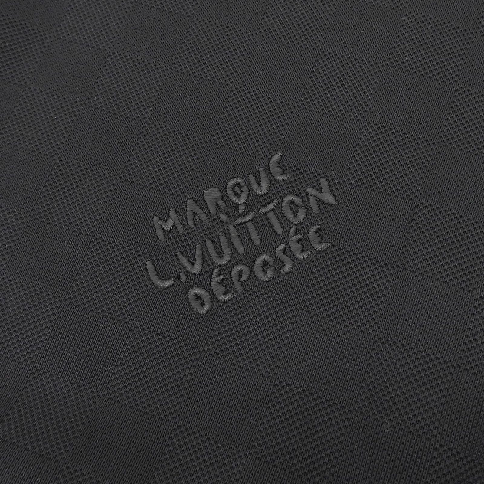 Louis Vuitton Cotton 100% Damier Jacquard Logo Embroidery Short Sleeve T-Shirt — view 5