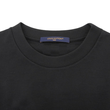 Louis Vuitton Cotton 100% Damier Jacquard Logo Embroidery Short Sleeve T-Shirt — view 3