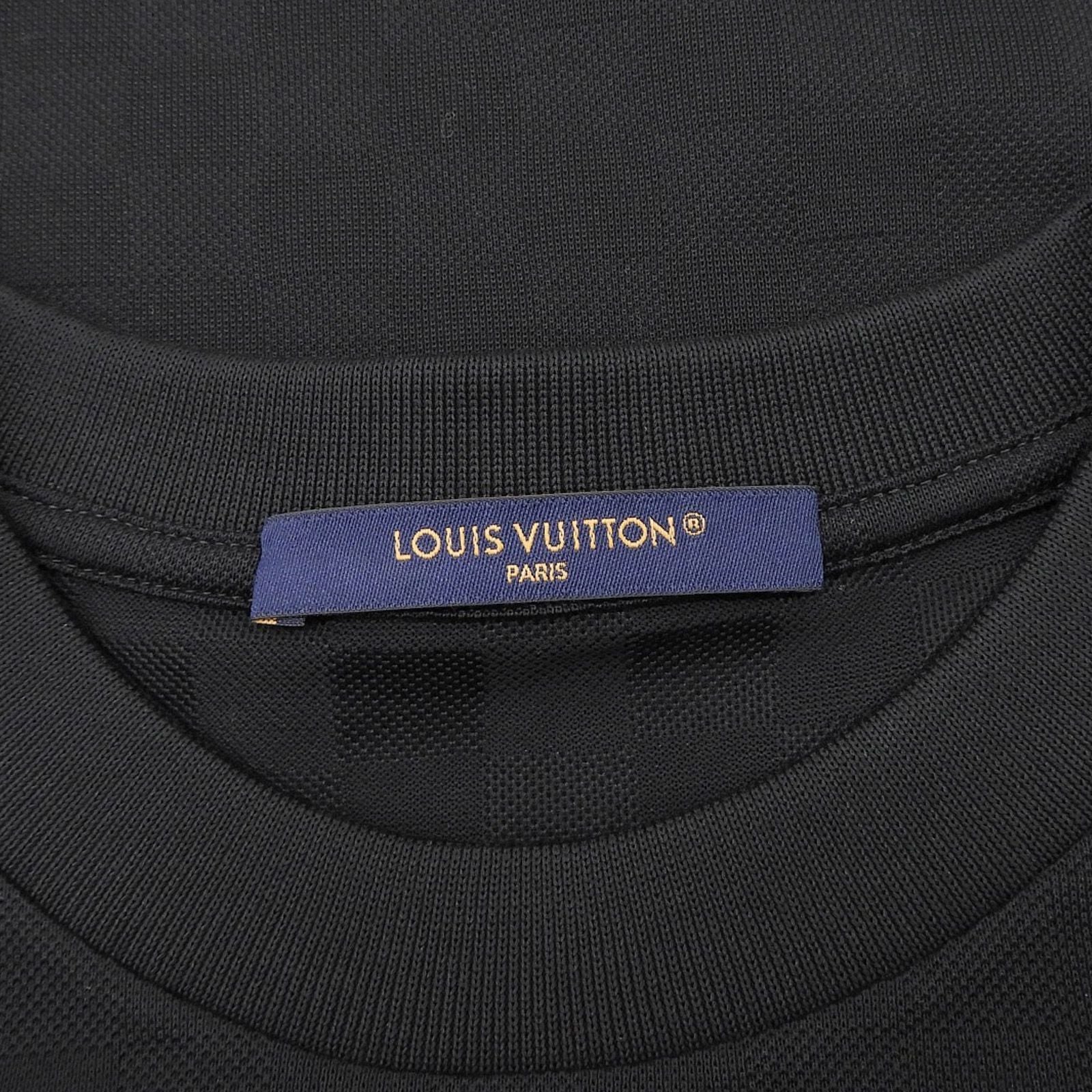 Louis Vuitton Cotton 100% Damier Jacquard Logo Embroidery Short Sleeve T-Shirt — view 7