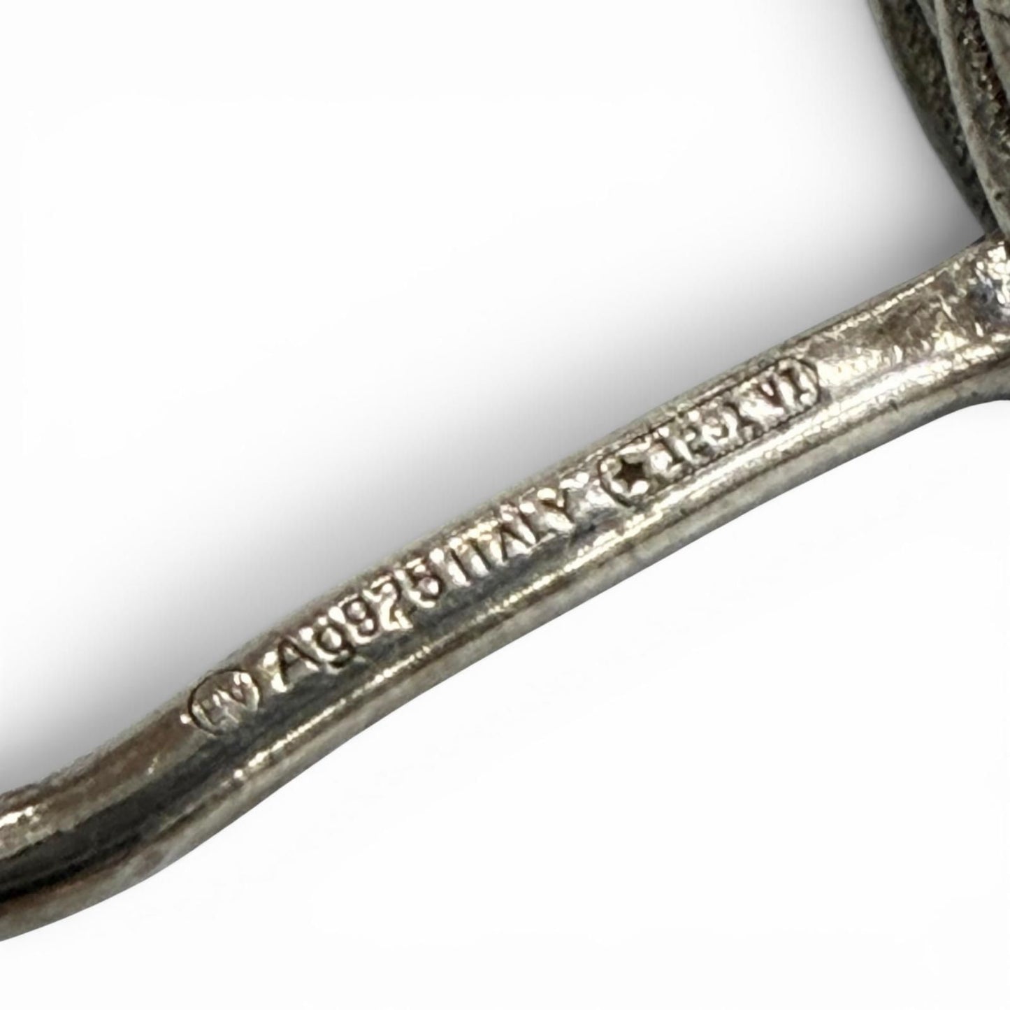 Bottega Veneta Twist Hoop Earrings Silver — view 6