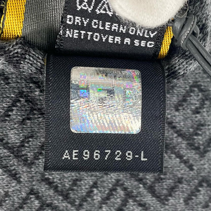 Fendi Wool Micro Zucca Pattern Scarf Gray — view 7