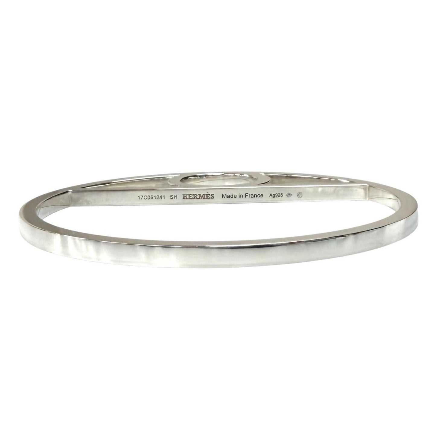 Hermes Chaine D'ancre Game Bangle Silver Bracelet — view 3