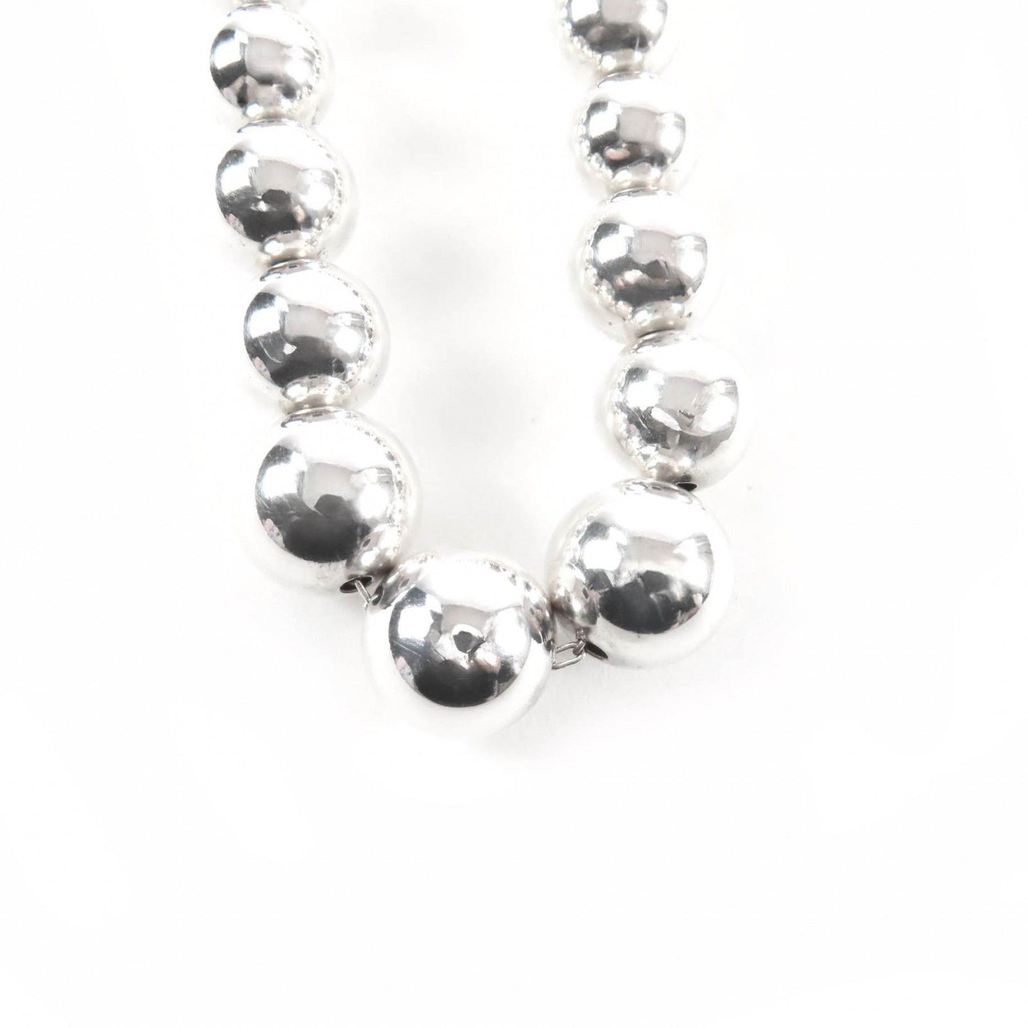 Tiffany & Co 925 Graduated Ball Necklace Silver — view 2