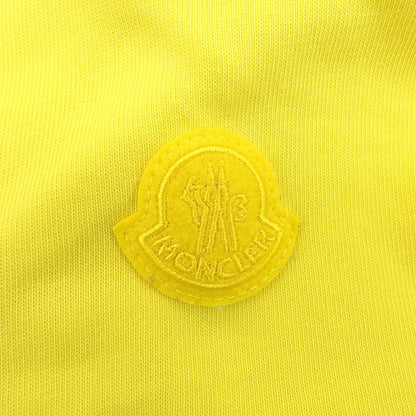 Moncler T Shirt SS Cotton 100% Logo Print Patch Short Sleeve T-Shirt Yellow — view 4