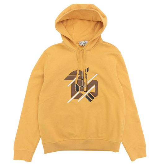 Hermes Chevaux en Symetrie Cotton 100% Leather Fleece Lining Hooded Hoodie