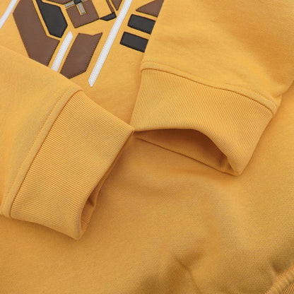 Hermes Chevaux en Symetrie Cotton 100% Leather Fleece Lining Hooded Hoodie — view 5
