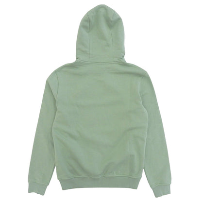 Hermes Etriers Decales Cotton 100% Leather Fleece Lining Hooded Hoodie Green XS — view 2