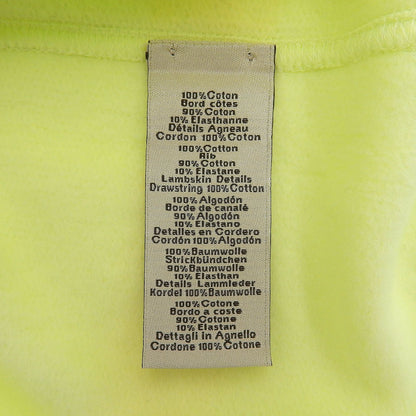 Hermes Chevaux en Symetrie Cotton 100% Leather Fleece Lining Hooded Hoodie Lime — view 7