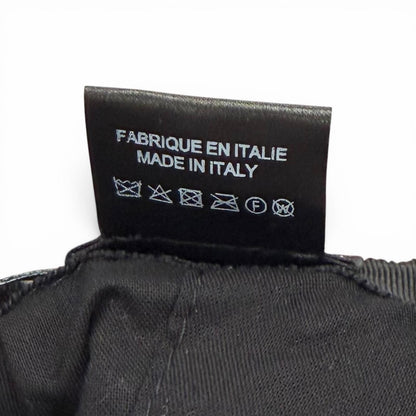 Chanel 22k Wool Alpaca Blend CC Logo Plaid Ribbon Tweed Bucket Hat Gray Pink — view 8