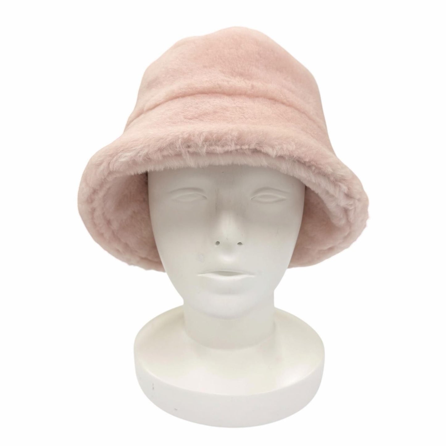 Prada Sheepskin Fur Bucket Hat Pink — view 2