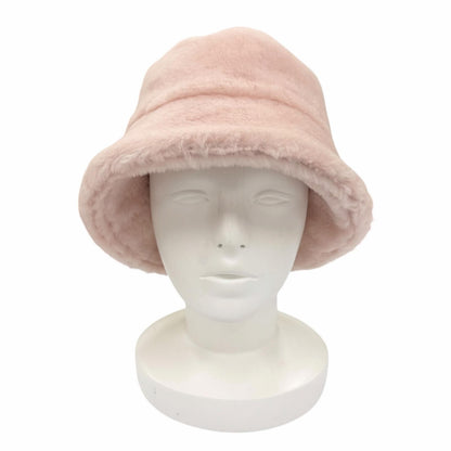 Prada Sheepskin Fur Bucket Hat Pink — view 2