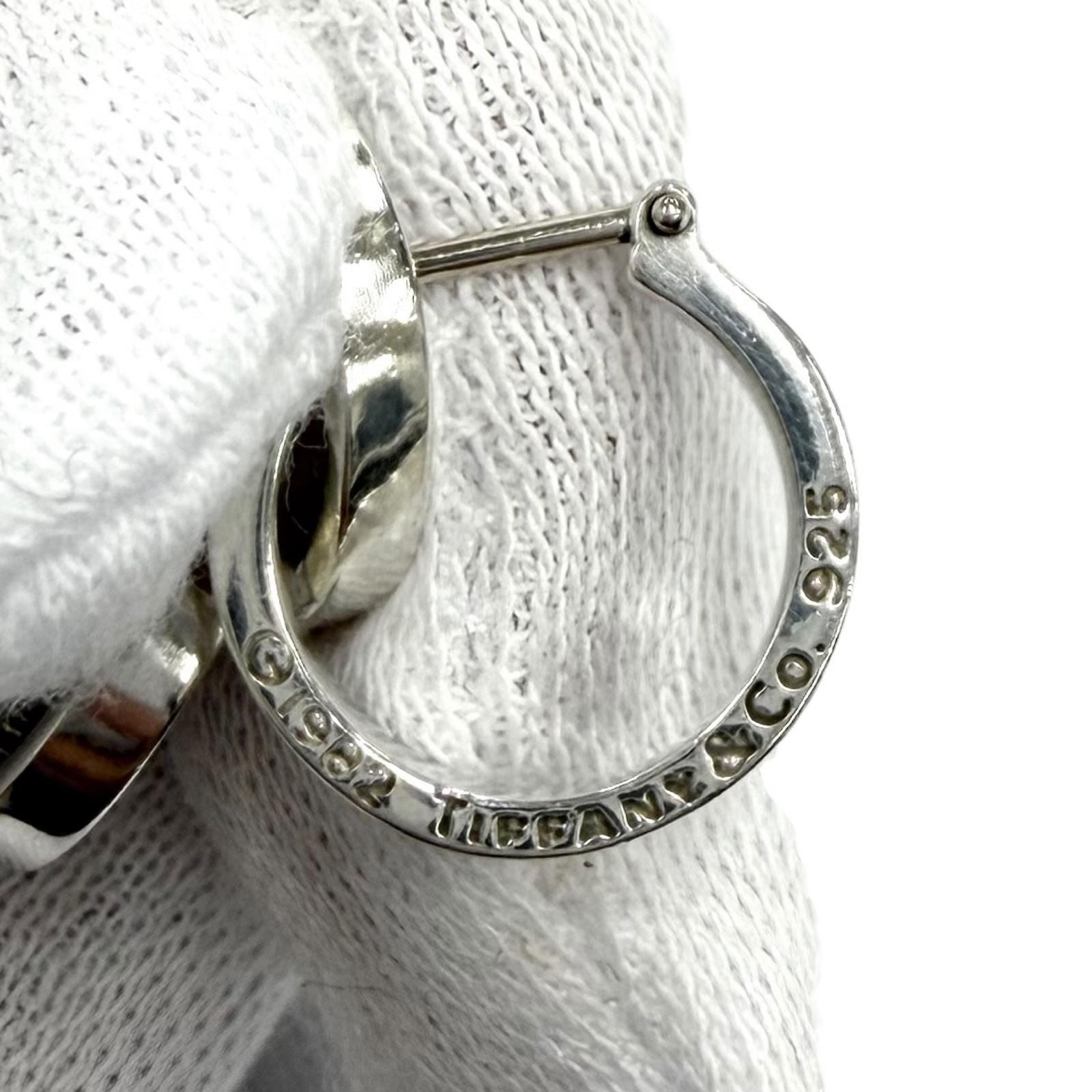 Tiffany & Co Vintage 925 Parma Picasso Triple Hoop Interlocking Earrings Silver — view 6