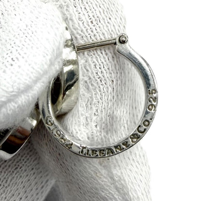 Tiffany & Co Vintage 925 Parma Picasso Triple Hoop Interlocking Earrings Silver — view 6