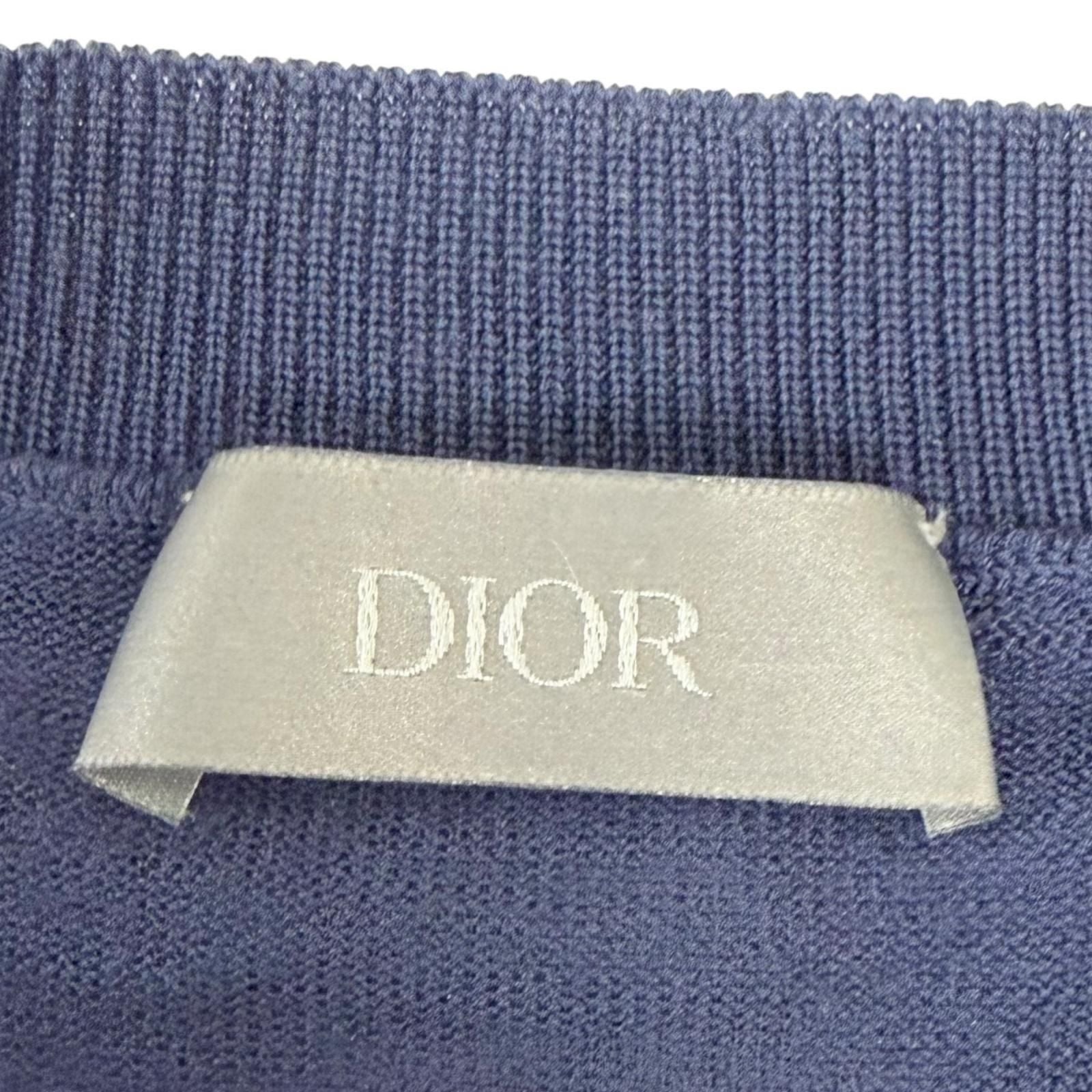 Dior Homme Kenny Shaft Trump Motif Part Silk 100% Lightweight Long Sleeve Knit — view 7