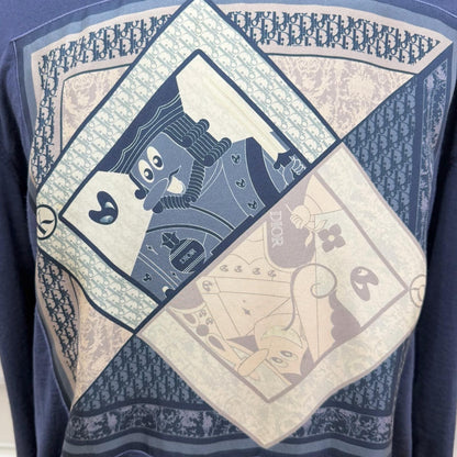Dior Homme Kenny Shaft Trump Motif Part Silk 100% Lightweight Long Sleeve Knit — view 5