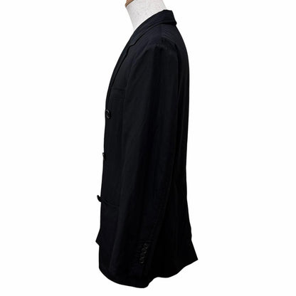Hermes Finished Double Breasted Jacket Black 46 — view 2