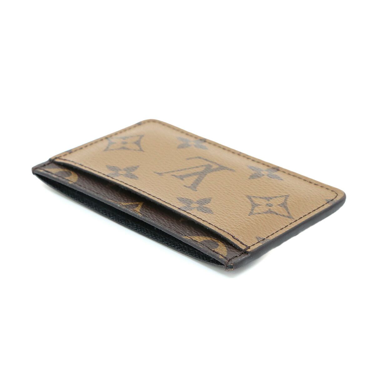 Louis Vuitton Monogram Reverse Card Holder Sample Case Brown — view 3