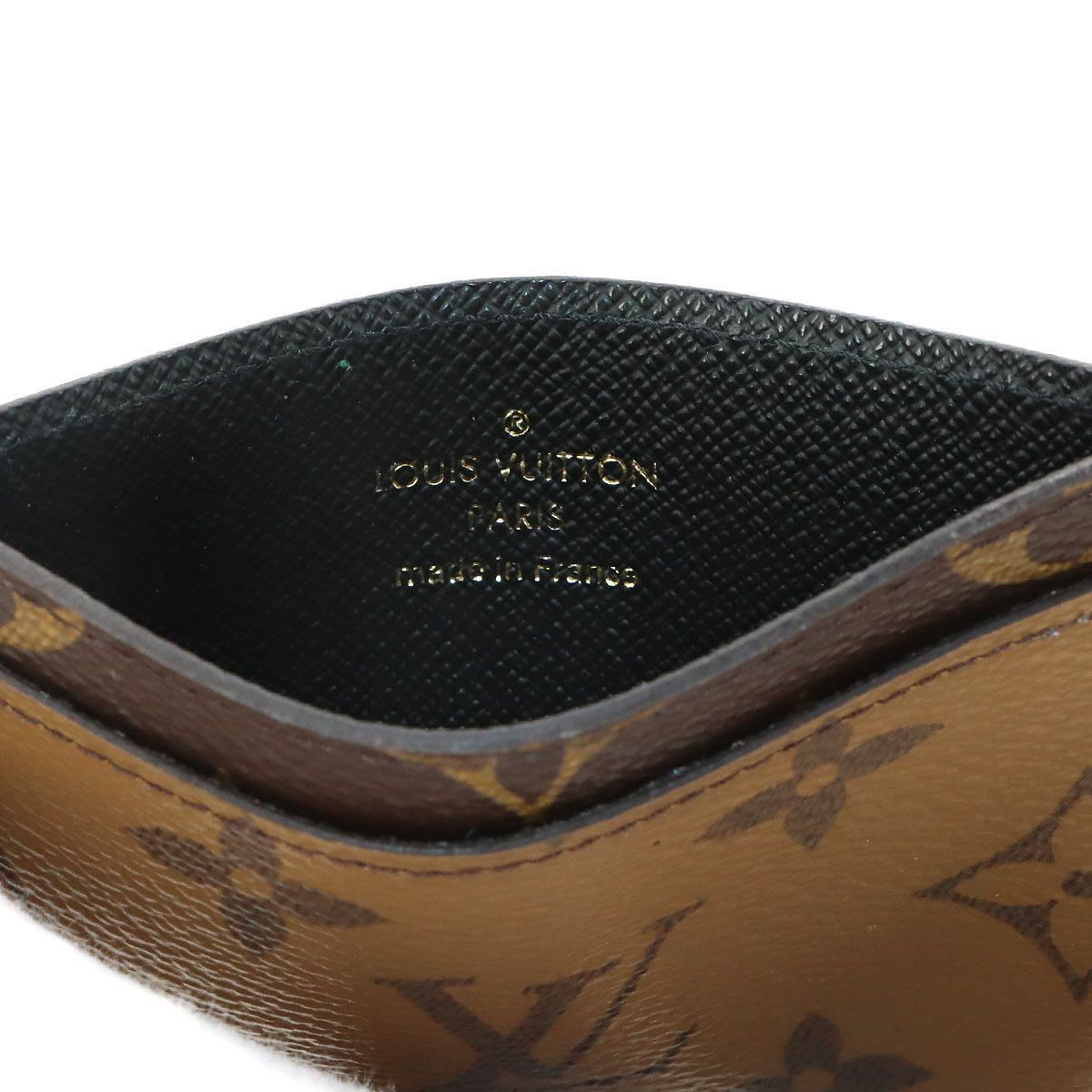 Louis Vuitton Monogram Reverse Card Holder Sample Case Brown — view 6