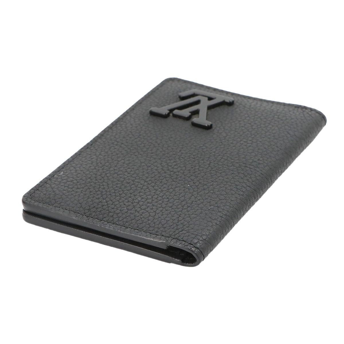 Louis Vuitton LV Aerogram Organizer de Poche Card Case Leather Black — view 5