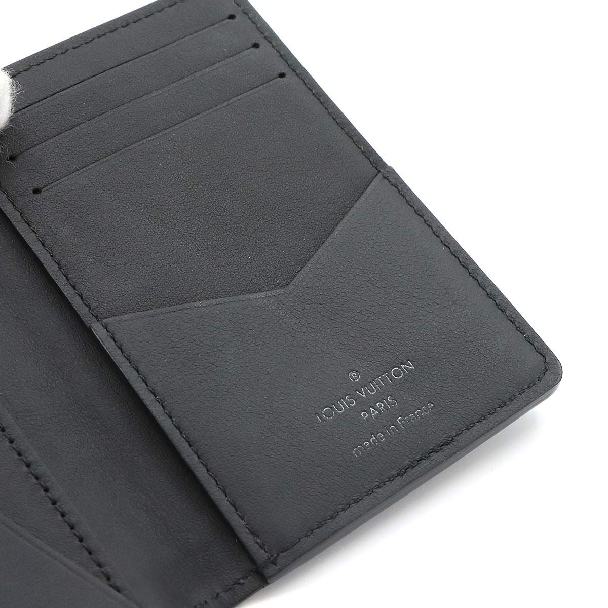 Louis Vuitton LV Aerogram Organizer de Poche Card Case Leather Black — view 7