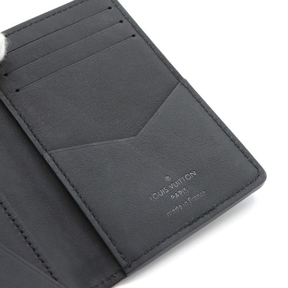 Louis Vuitton LV Aerogram Organizer de Poche Card Case Leather Black — view 7