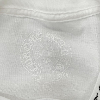 Chrome Hearts Cotton Logo Print Crew Neck Chest Pocket Long Sleeve T-Shirt White — view 6