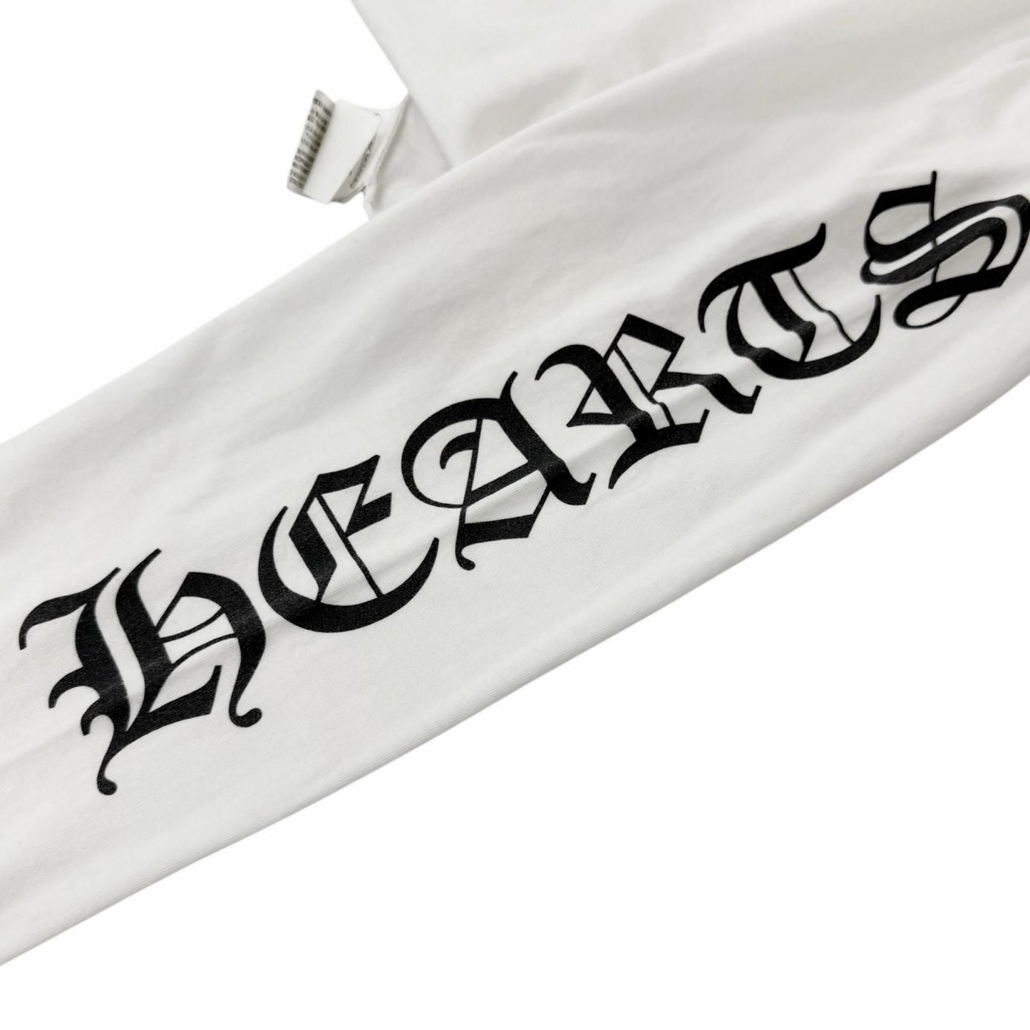 Chrome Hearts Cotton Logo Print Crew Neck Chest Pocket Long Sleeve T-Shirt White — view 5