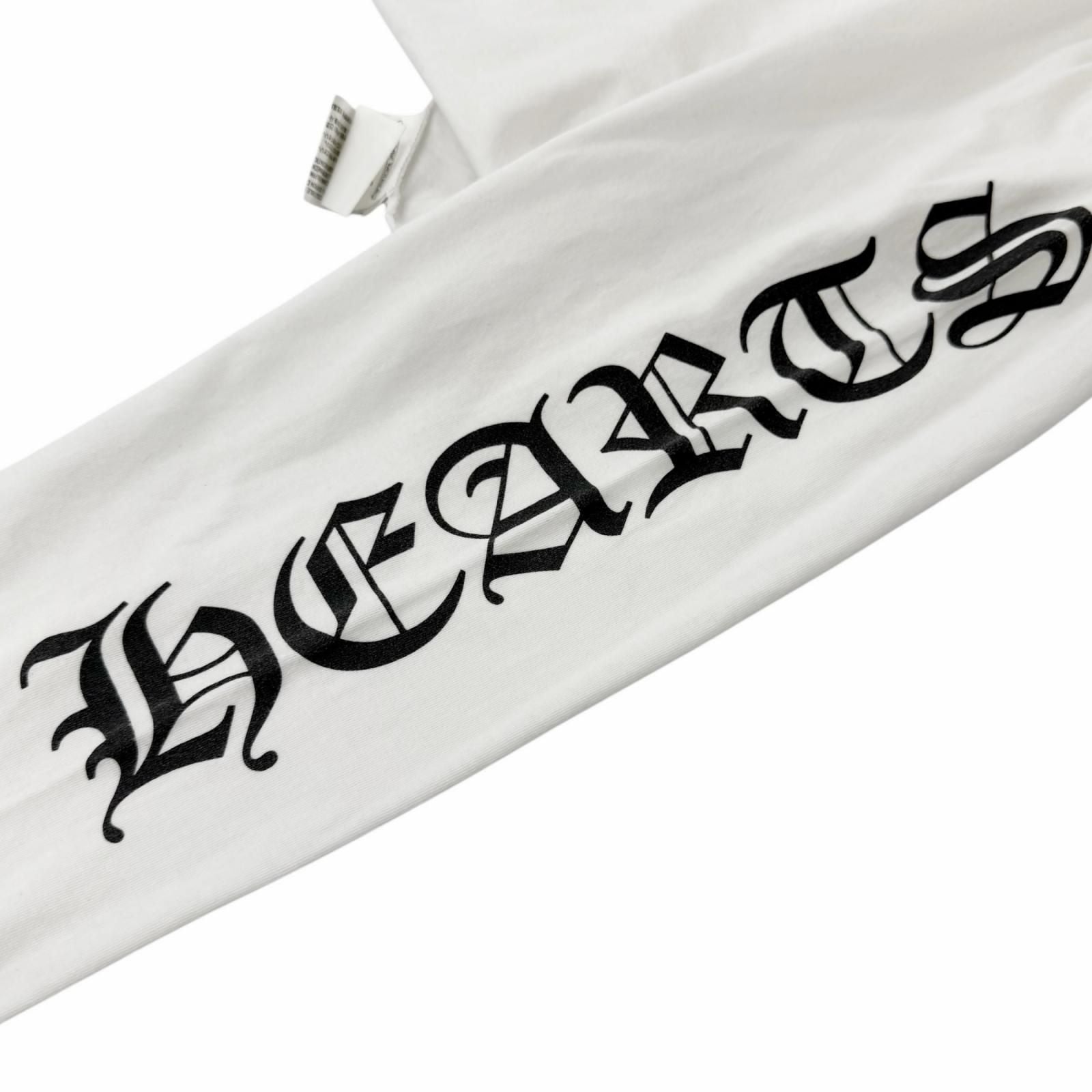Chrome Hearts Cotton Logo Print Crew Neck Chest Pocket Long Sleeve T-Shirt White — view 5