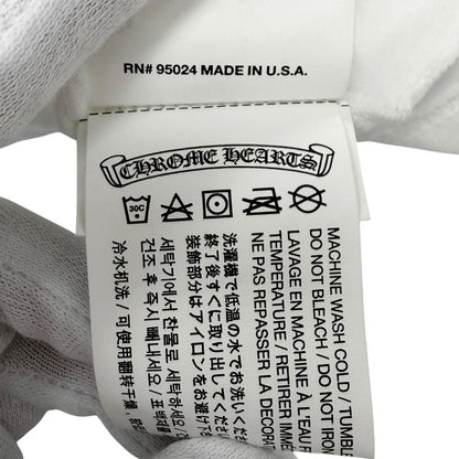 Chrome Hearts Cotton Logo Print Crew Neck Chest Pocket Long Sleeve T-Shirt White — view 7