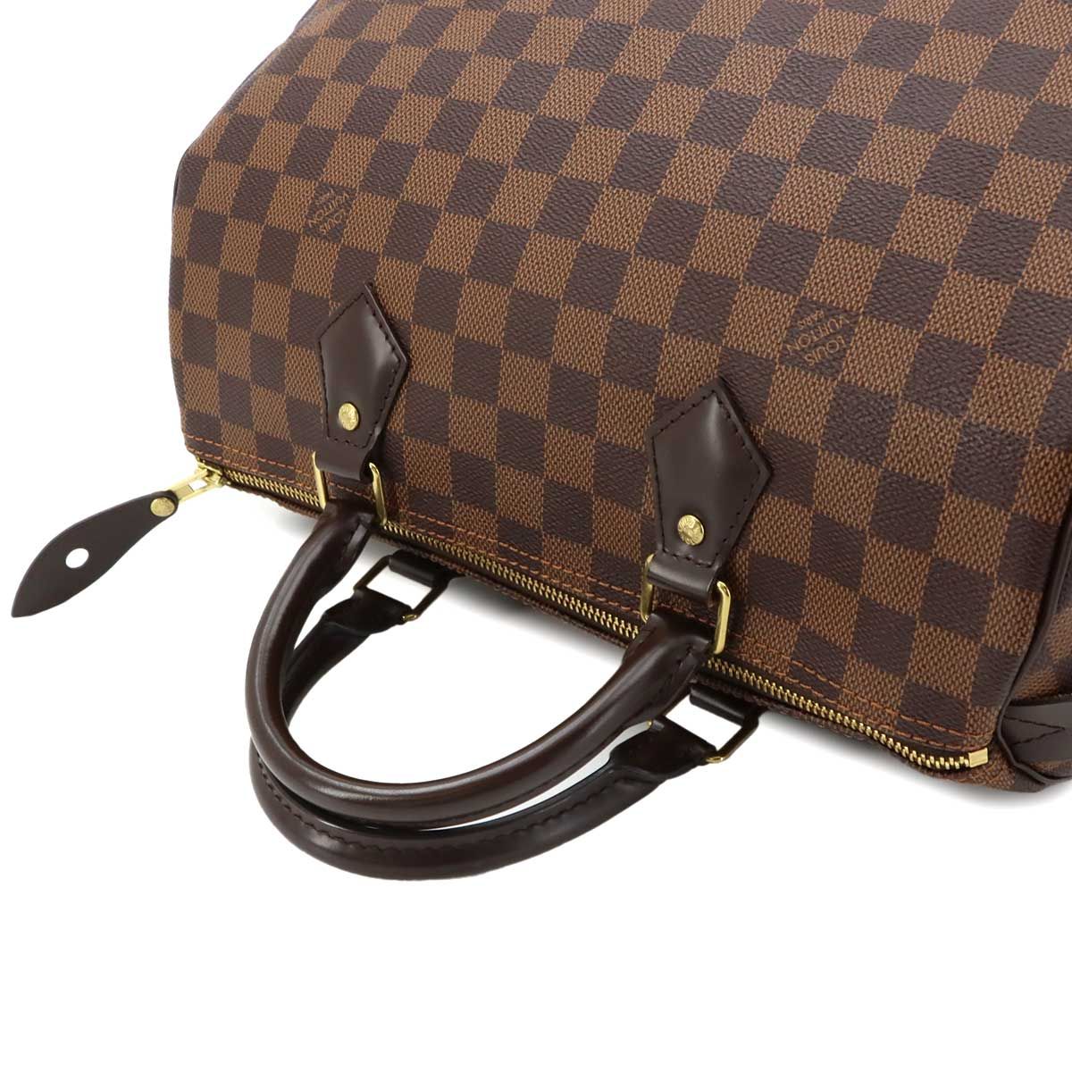 Louis Vuitton Damier Speedy 30 Hand Bag Ebene Brown Gold — view 5