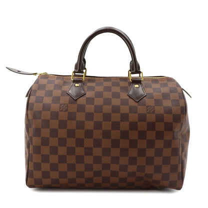 Louis Vuitton Damier Speedy 30 Hand Bag Ebene Brown Gold — view 2