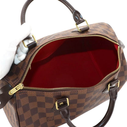 Louis Vuitton Damier Speedy 30 Hand Bag Ebene Brown Gold — view 6