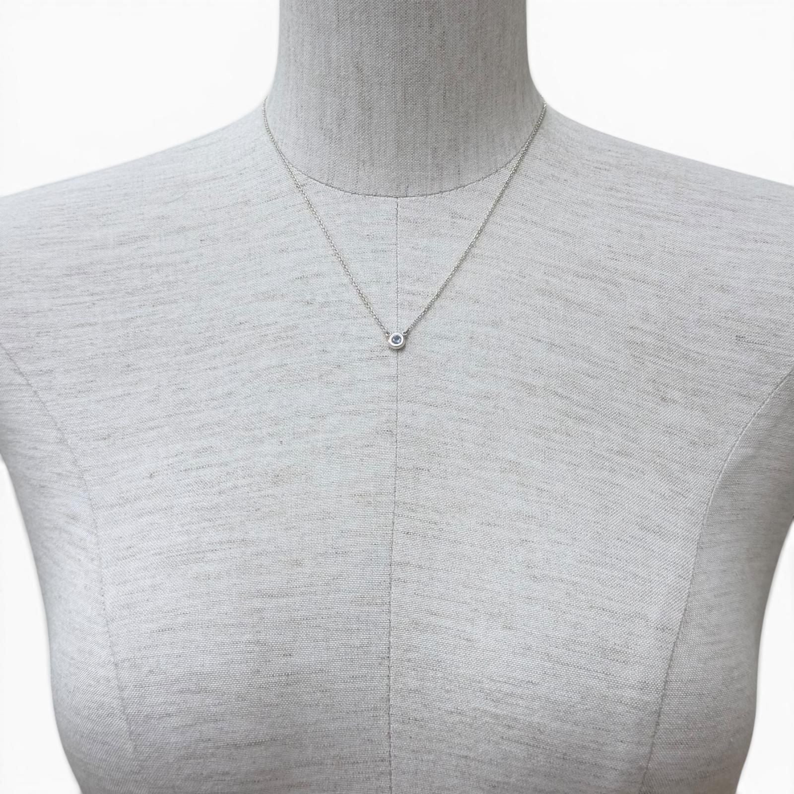 Tiffany & Co Elsa Peretti Color by the Yard Aquamarine Pendant Silver — view 4