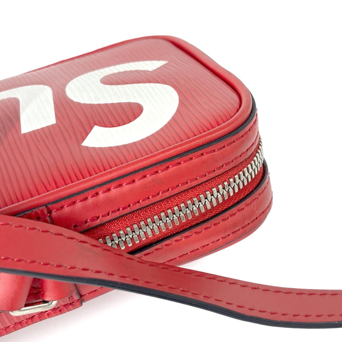 Louis Vuitton Supreme Epi Danube Ppm Shoulder Bag Leather Red White — view 9
