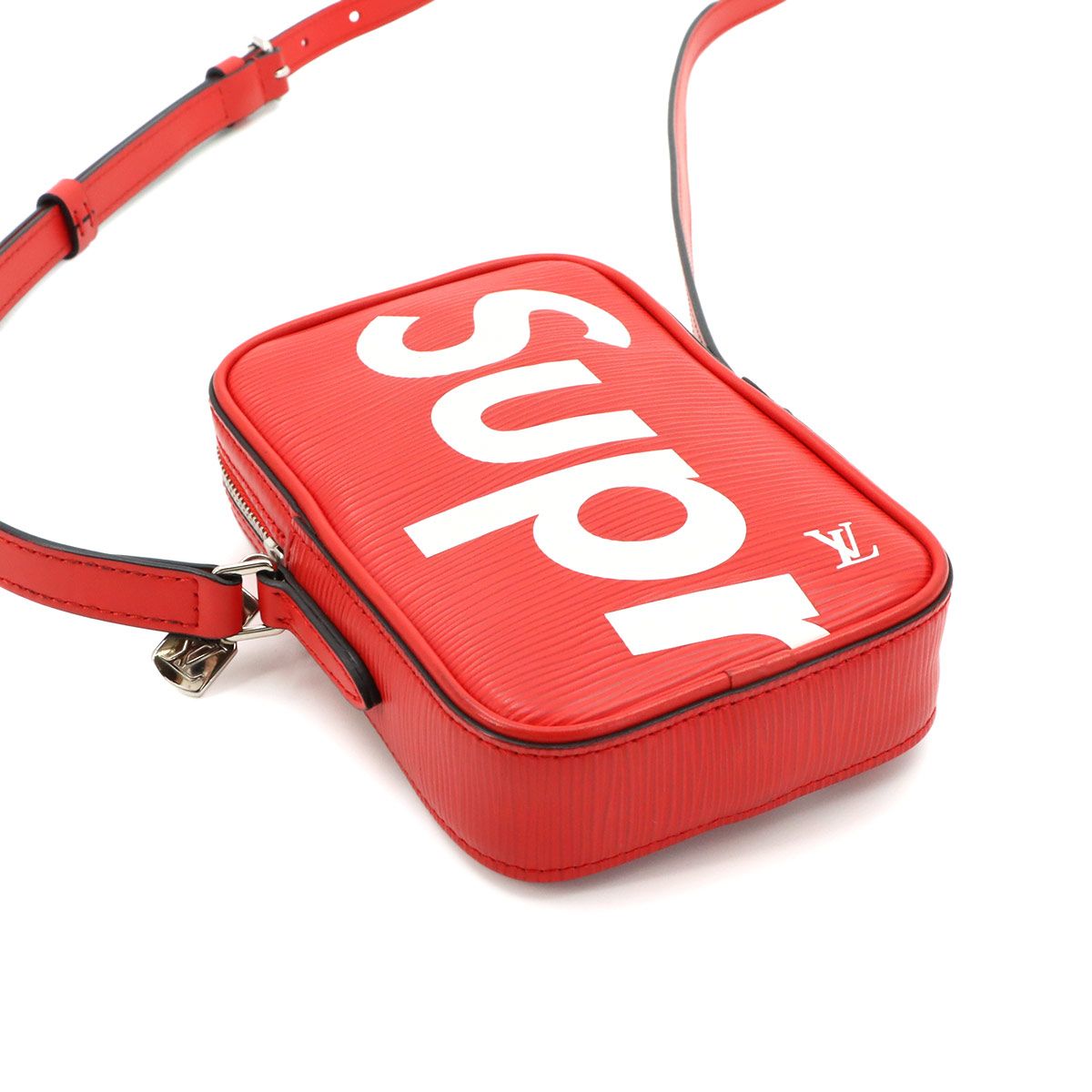 Louis Vuitton Supreme Epi Danube Ppm Shoulder Bag Leather Red White — view 5