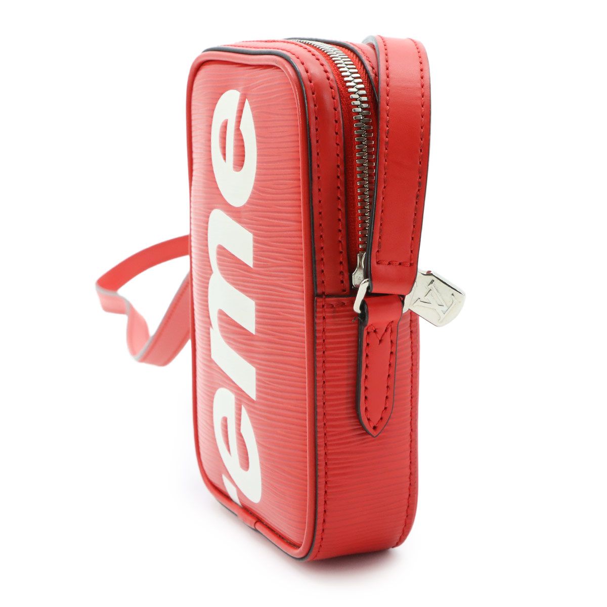 Louis Vuitton Supreme Epi Danube Ppm Shoulder Bag Leather Red White — view 4
