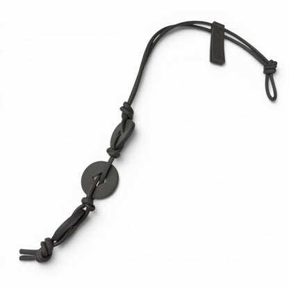 Bottega Veneta Leather Coin Motif Strap Bag Charm Gray