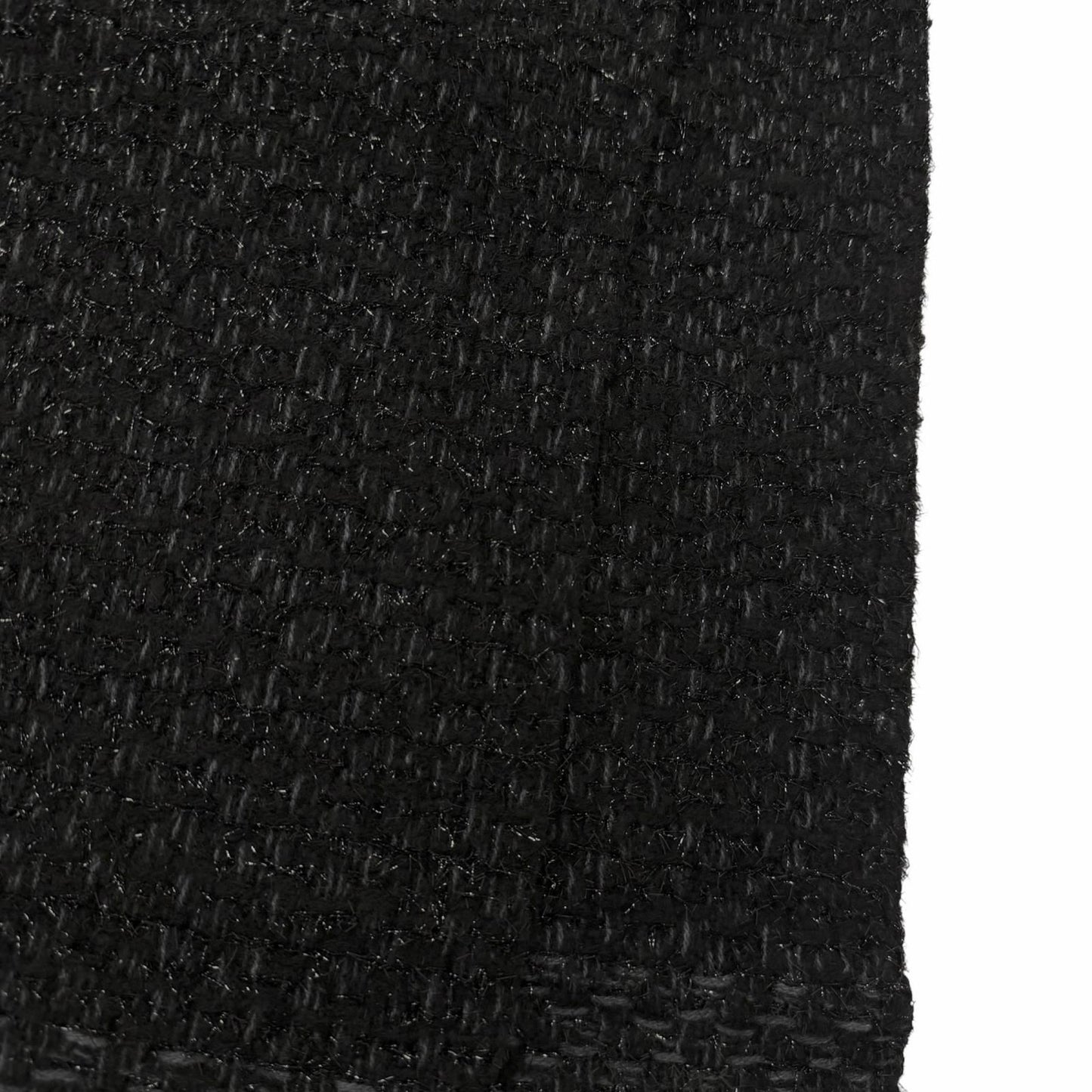 Chanel Cashmere 80% CC Logo Embroidery Large Shawl Scarf Black Light Blue — view 4