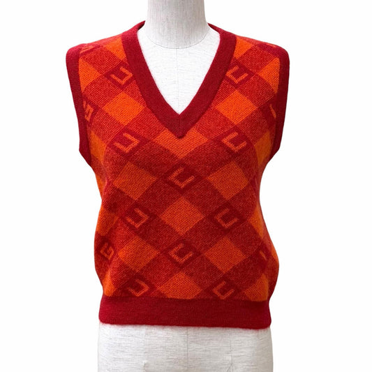 Gucci Mohair Blend Logo Vest