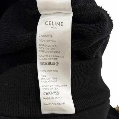 Celine Cotton 100% Invitation Back Logo Hoodie Black XS — view 8