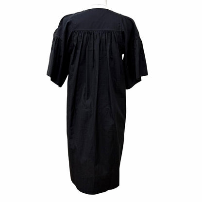 Hermes Bohemian Short Dress Gauze Mosaic Cotton 100% Black 34 — view 3